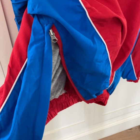 Jayhawks , University of Kansas. Pull-over ,Wind breaker.  XXL.Big Logo .Vintage - Picture 8 of 13